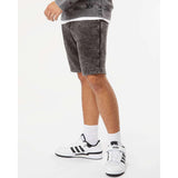 PRM50STMW Independent Trading Co. Mineral Wash Fleece Shorts Black