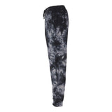 PRM50PTTD Independent Trading Co. Tie-Dyed Fleece Pants Tie Dye Black