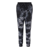 PRM50PTTD Independent Trading Co. Tie-Dyed Fleece Pants Tie Dye Black