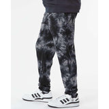 PRM50PTTD Independent Trading Co. Tie-Dyed Fleece Pants Tie Dye Black