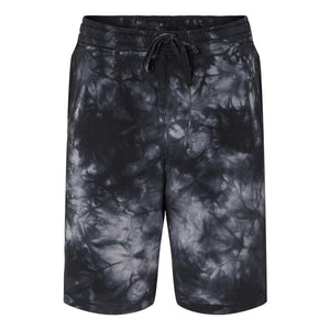 PRM50STTD Independent Trading Co. Tie-Dyed Fleece Shorts Tie Dye Black