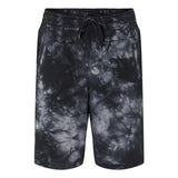 PRM50STTD Independent Trading Co. Tie-Dyed Fleece Shorts Tie Dye Black