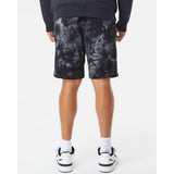 PRM50STTD Independent Trading Co. Tie-Dyed Fleece Shorts Tie Dye Black