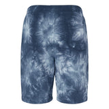 PRM50STTD Independent Trading Co. Tie-Dyed Fleece Shorts Tie Dye Navy