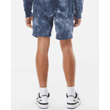 PRM50STTD Independent Trading Co. Tie-Dyed Fleece Shorts Tie Dye Navy