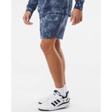 PRM50STTD Independent Trading Co. Tie-Dyed Fleece Shorts Tie Dye Navy