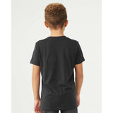 3413Y BELLA + CANVAS Youth Triblend Tee Solid Dark Grey Triblend