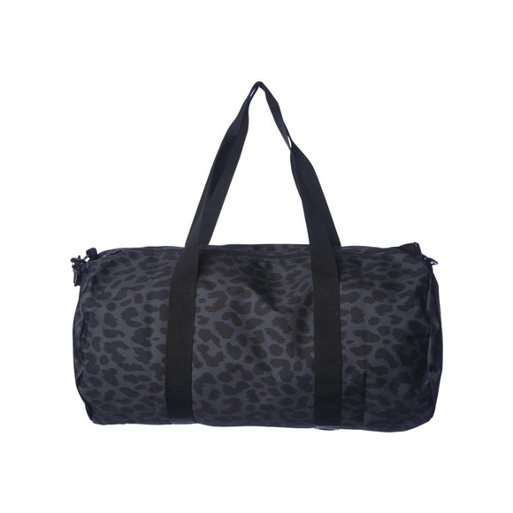 INDDUFBAG Independent Trading Co. 29L Day Tripper Duffel Bag Black Cheetah