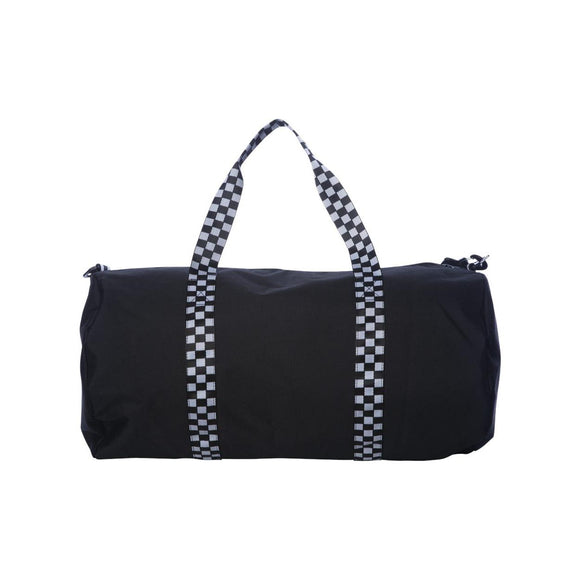 INDDUFBAG Independent Trading Co. 29L Day Tripper Duffel Bag Black/ Checker Strap