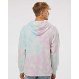 PRM4500TD Independent Trading Co. Midweight Tie-Dyed Hooded Sweatshirt Tie Dye Cotton Candy