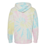 PRM4500TD Independent Trading Co. Midweight Tie-Dyed Hooded Sweatshirt Tie Dye Sunset Swirl