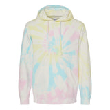 PRM4500TD Independent Trading Co. Midweight Tie-Dyed Hooded Sweatshirt Tie Dye Sunset Swirl