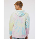 PRM4500TD Independent Trading Co. Midweight Tie-Dyed Hooded Sweatshirt Tie Dye Sunset Swirl