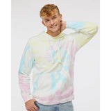 PRM4500TD Independent Trading Co. Midweight Tie-Dyed Hooded Sweatshirt Tie Dye Sunset Swirl