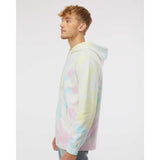 PRM4500TD Independent Trading Co. Midweight Tie-Dyed Hooded Sweatshirt Tie Dye Sunset Swirl