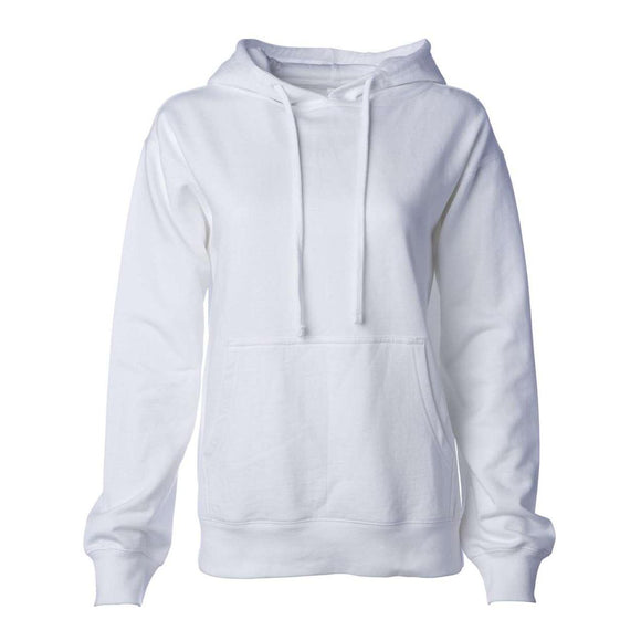 SS008 Independent Trading Co. Women's Midweight Hooded Sweatshirt White