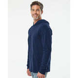 4930LSH Fruit of the Loom HD Cotton™ Jersey Hooded T-Shirt J. Navy