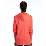 4930LSH Fruit of the Loom HD Cotton™ Jersey Hooded T-Shirt Sunset Coral