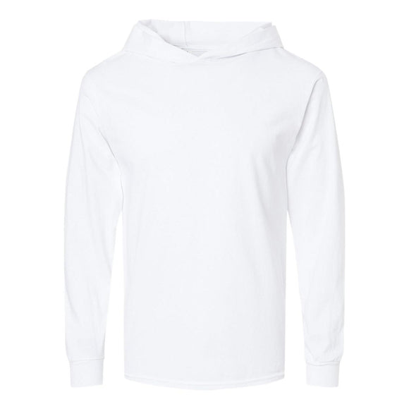 4930LSH Fruit of the Loom HD Cotton™ Jersey Hooded T-Shirt White