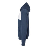 98CR JERZEES Nublend® Billboard Hooded Sweatshirt Indigo Heather/ White