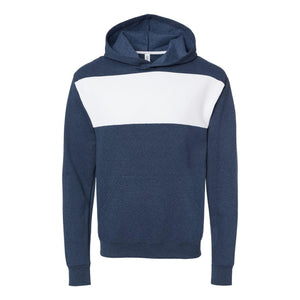 98CR JERZEES Nublend® Billboard Hooded Sweatshirt Indigo Heather/ White