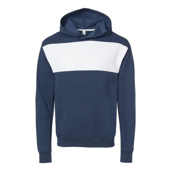 98CR JERZEES Nublend® Billboard Hooded Sweatshirt Indigo Heather/ White