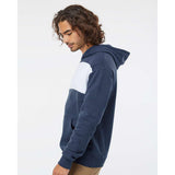 98CR JERZEES Nublend® Billboard Hooded Sweatshirt Indigo Heather/ White