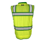 S5042-5046 Kishigo Color Contrast High Performance Surveyors Vest Lime/ Green - S5044