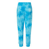 PRM50PTTD Independent Trading Co. Tie-Dyed Fleece Pants Tie Dye Aqua Blue