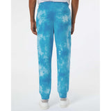 PRM50PTTD Independent Trading Co. Tie-Dyed Fleece Pants Tie Dye Aqua Blue