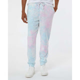 PRM50PTTD Independent Trading Co. Tie-Dyed Fleece Pants Tie Dye Cotton Candy