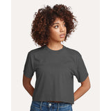 1580 Next Level Women's Ideal Crop Top Dark Grey