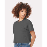 1580 Next Level Women's Ideal Crop Top Dark Grey