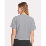 1580 Next Level Women's Ideal Crop Top Heather Grey