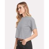 1580 Next Level Women's Ideal Crop Top Heather Grey