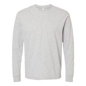 1801 Next Level Unisex Heavyweight Long Sleeve T-Shirt Heather Grey