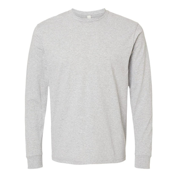 1801 Next Level Unisex Heavyweight Long Sleeve T-Shirt Heather Grey