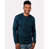 1801 Next Level Unisex Heavyweight Long Sleeve T-Shirt Midnight Navy