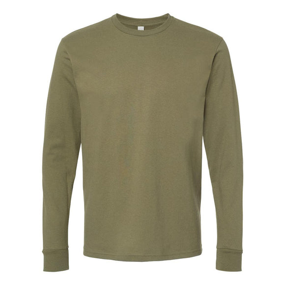 1801 Next Level Unisex Heavyweight Long Sleeve T-Shirt Military Green