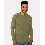 1801 Next Level Unisex Heavyweight Long Sleeve T-Shirt Military Green