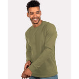 1801 Next Level Unisex Heavyweight Long Sleeve T-Shirt Military Green