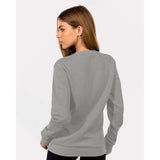 9002 Next Level Unisex Malibu Crewneck Sweatshirt Heather Grey