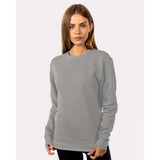 9002 Next Level Unisex Malibu Crewneck Sweatshirt Heather Grey