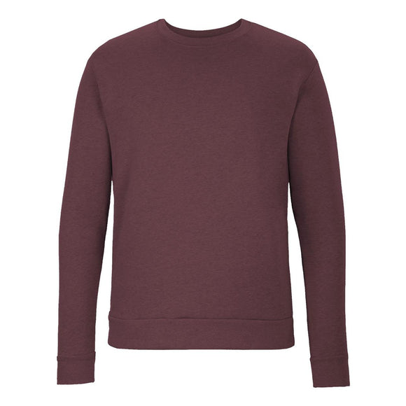 9002 Next Level Unisex Malibu Crewneck Sweatshirt Heather Maroon