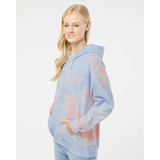 680VR Dyenomite Blended Hooded Tie-Dyed Sweatshirt Coral Dream