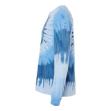 240MS Dyenomite Multi-Color Spiral Tie-Dyed Long Sleeve T-Shirt Moonbeam