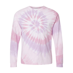 240MS Dyenomite Multi-Color Spiral Tie-Dyed Long Sleeve T-Shirt Sweetheart