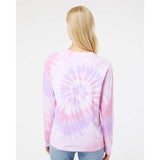 240MS Dyenomite Multi-Color Spiral Tie-Dyed Long Sleeve T-Shirt Sweetheart