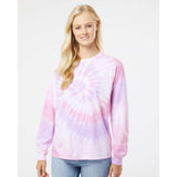 240MS Dyenomite Multi-Color Spiral Tie-Dyed Long Sleeve T-Shirt Sweetheart