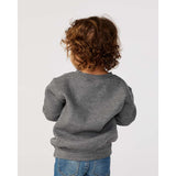 3317 Rabbit Skins Toddler Fleece Crewneck Sweatshirt Granite Heather